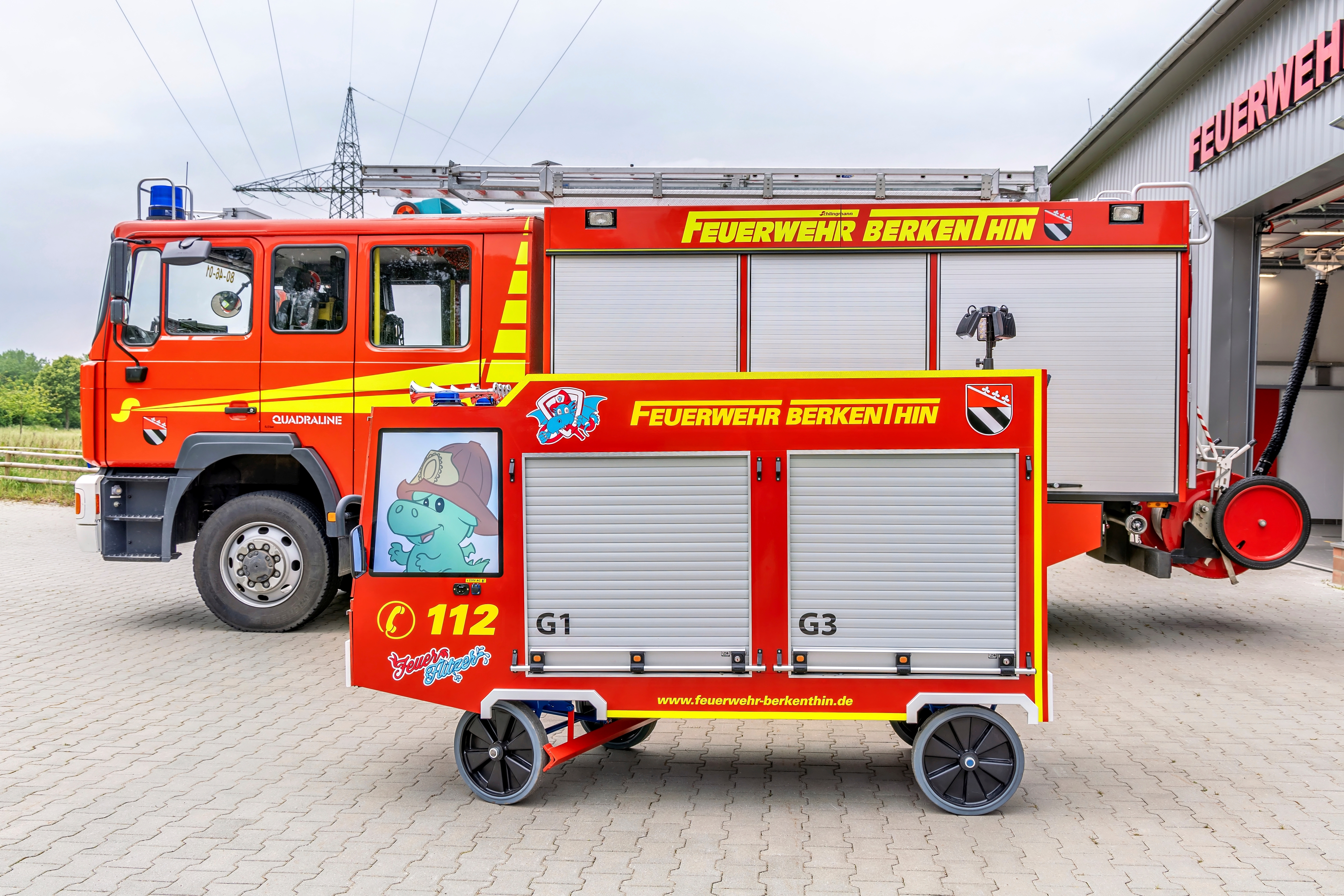 Vergleich der Feuerwehrwagen